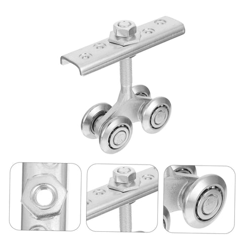 Heavy Duty Sliding Door Track Roller Wheel For Smooth Operation And High Load Capacity Perfect For Industrial Doors Cabinets And Closets Durable Steel Wheel And Track Hardware