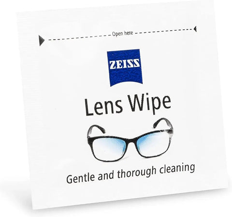 ZEISS Lens Wipes Pre Moistened for Glasses and Sunglasses Safe for Coatings packaging