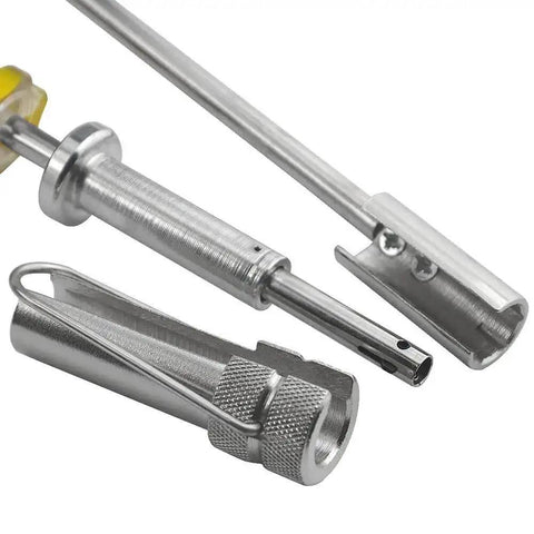 Close-up of Multifunction Coax Cable Crimping Tool Kit With Stripper And Tester For RG6 RG59 RG11 Coax Cables