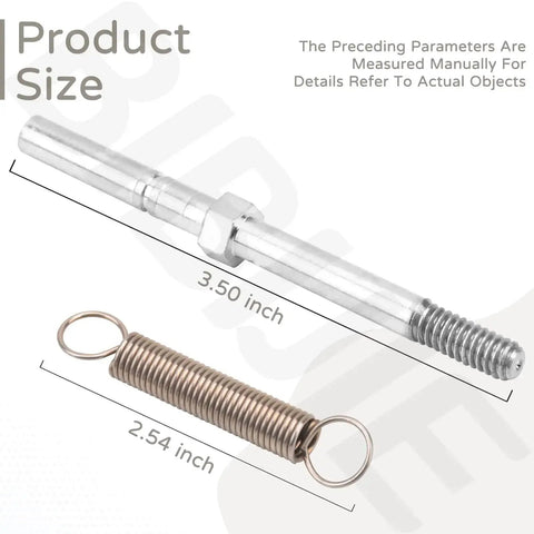 Spring Pin Upgrade Kit Compatible With Boss Snow Plows For Seamless Fit And Safer Snow Removal Easy No Fuss Installation With Durable Steel Components Part MSC04764 Delivers Reliable Pin Connections And Smooth Plow Operation showing steel components with measurements.