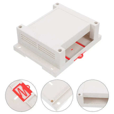 Weatherproof Outdoor Electrical Junction Box In Gray Flame Retardant ABS Plastic Industrial Enclosure For Wall Sockets And Control Panels