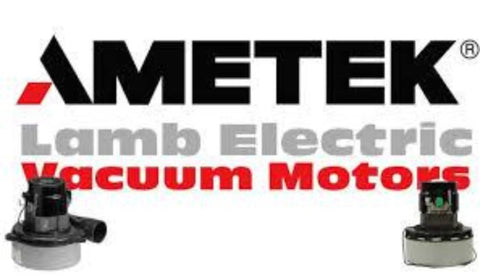 Ametek Lamb vacuum blower/motor, 120V, black top with gray housing, two units shown