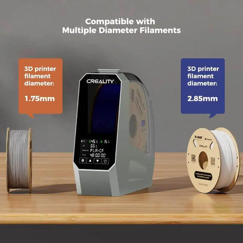 Space Pi Filament Dryer With Spool Holder, Fast Drying Tech, touchscreen control, dual 360 heating zones, compatible with 1.75mm 3mm