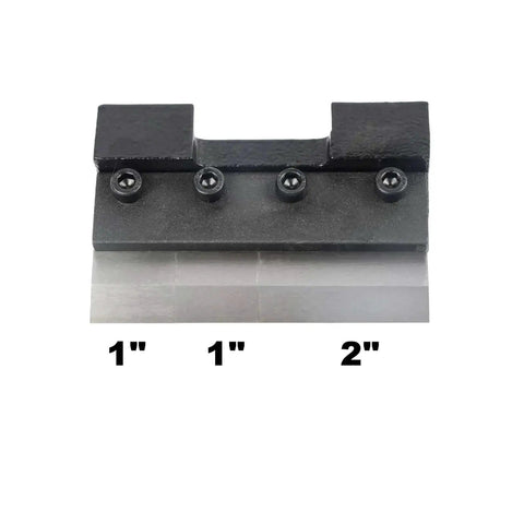 Magnetic Vise Mount Metal Brake Bender with quick-release, shown with measurement marks, designed for metalworking and small-box fabrication.