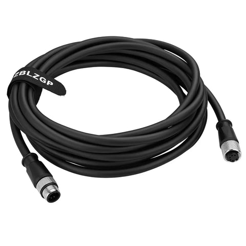 Coiled Heavy Duty M12 6 Pin A Coded Cable For Industrial Actuators And Sensors Waterproof IP Rated Male To Female Connector PVC Jacket