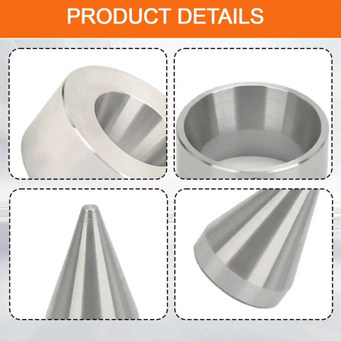Five Piece Folding And Reduction Die Set With Heavy Duty Stainless Steel Stabilizer And Folding Cone Dies For Coin Making