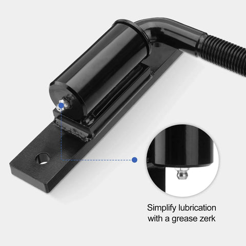 7 Inch Heavy Duty Bolt On J Bolt Gate Hinge With M20 Thread For Large Driveway Gates Up To 1100 Lbs Ball Bearing Hinge, close-up