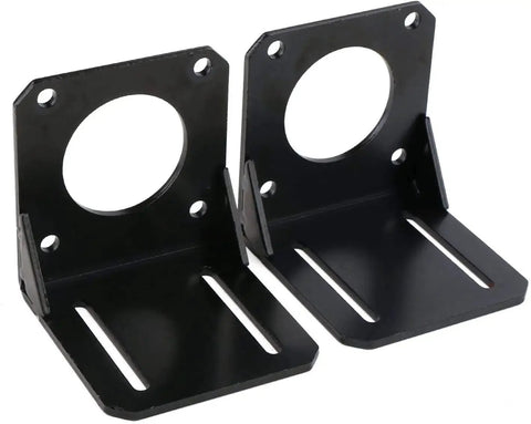 Beefy 86 Mm Nema 34 Stepper Motor Steel Mounting Bracket With Mounting Screws Built From Durable Alloy Steel For Heavy Duty Stability And High Precision Slot Holes That Ensure Easy Alignment Fits CNC Machines And 3D Printers Without Fuss