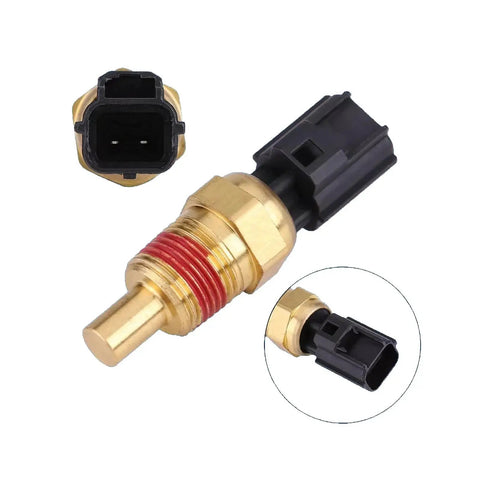 Engine Coolant Temperature Sensor Fits Jeep Cherokee Grand Caravan Voyager Ram 1500 2500 3500 Wrangler Avenger Caravan Dakota Durango 1996 to 2009 V8 V6 L4 L6 Replaces 56027873 TX81, gold and black sensor with connector