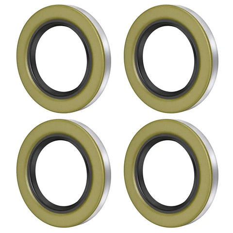 Set of four Double Lip Grease Seal For 5200 7000 Lb EZLube Trailer Axles And D42 Spindle Fugedox 22333TB, 2.250 Inch ID, 3.371 Inch OD