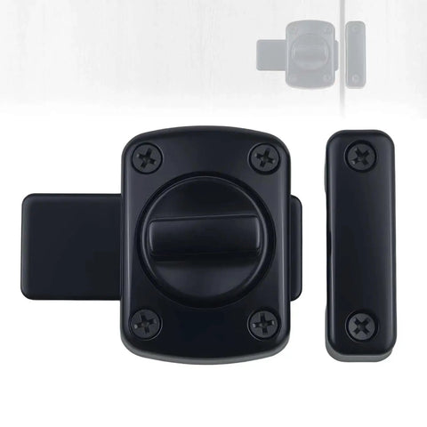 Two Pack Heavy Duty Rotating Bolt Latch With 180 Degree Double Sided Security Slide Lock, Rustproof Zinc Alloy And Steel Gate Latch