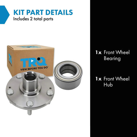 Front Wheel Bearing And Hub Kit For Hyundai Elantra 2011 2015 Elantra GT 2013 2017 Veloster 2012 2017 Replacement With Front Hub And Bearing DIY Video Included Reference Numbers 51720-0Q000 51750-1P000