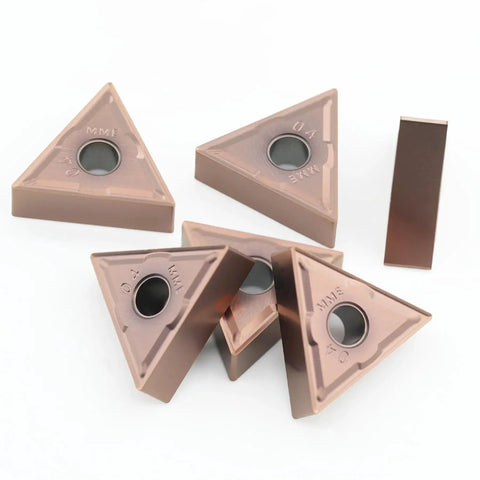 Premium 10 Pack TNMG331 TNMG160404 Indexable Carbide Turning Inserts for CNC Lathe Semifinishing Stainless Steel, PVD coated