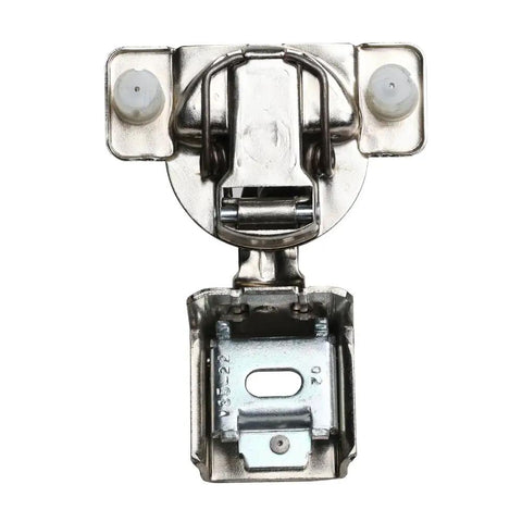 Soft Close Cabinet Hinge For Face Frame Cabinets One And A Quarter Inch Overlay 108 Degree Wrap Around Mount Nickel Plated 2 Pack TEC 864 G02910A15 With Three Tier Adjustment Press In Dowel By Grass, top view