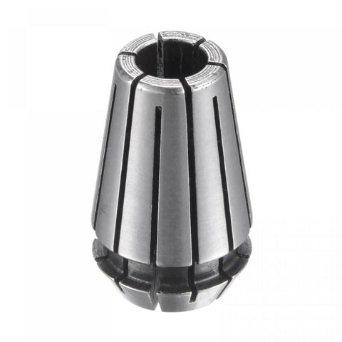 Front view of ER16 Spring Collet One Eighth Inch Clamping Diameter For CNC Milling Engraving Lathe Machines Pack Of Two 40Cr Steel High Precision