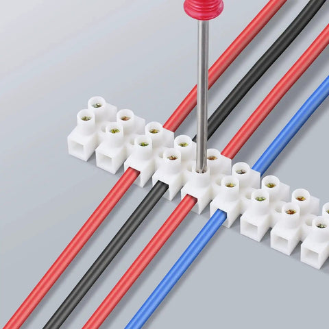 Dual Row Termina 10 Or 20 Pack 12-Position Dual Row Screw Terminal Bloc...