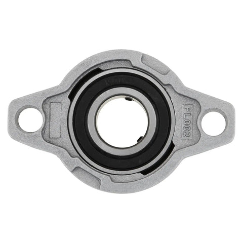 Front view of a Four Pack KFL08 Pillow Block Bearings For 8mm Shafts, Flange Mounted Zinc Alloy Housing with 8mm Bore and 5mm Mounting Holes