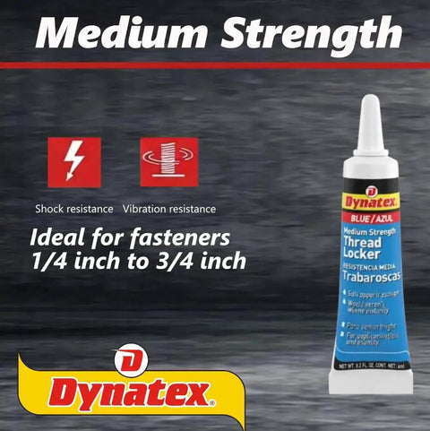 Blue Medium Strength Threadlocker 0.20 Ounce Bottle Ideal For Metal Fasteners Removable With Hand Tools Keeps Fasteners Locked