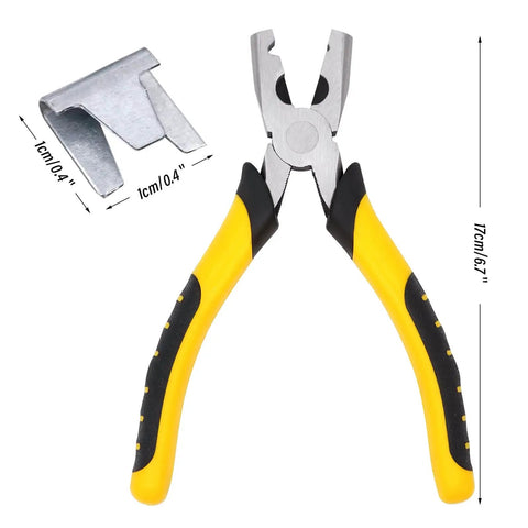 Wire Cage Clips With Hog Ring Pliers For Bird Quail Rabbit Chicken Coops Snap Ring Fencing Clips Kit Easy To Use Fence Fasteners