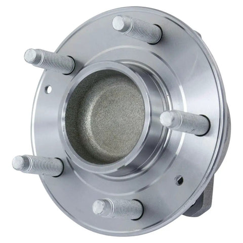 Two Piece Rear Wheel Bearing And Hub Assembly For 2016 To 2021 Chevy Malibu, 2017 To 2019 Buick Lacrosse, And 2018 To 2019 Buick Regal Sportback 2WD, Direct Fit Replacement, Easy Install, Durable Performance Ready To Roll, shown from front view.