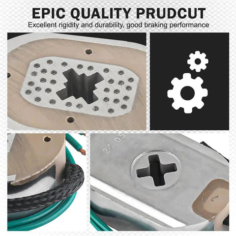 Trailer brake magnet kit, 10 x 2-1/4 in electric brakes replacement for 3500 lb axles, with retainer clips and springs