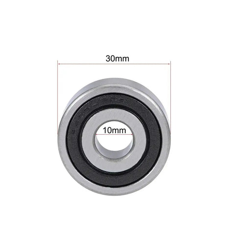 Premium 3200 2RS Angular Contact Ball Bearing 10 By 30 By 14.3 Mm Sealed Double Sided Bearings front view showing dimensions