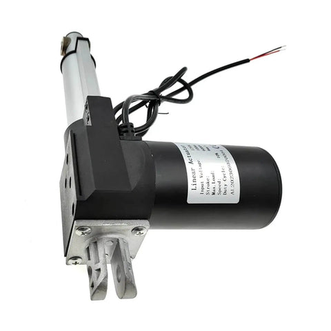 Side view of Beefy 24V DC Linear Actuator Heavy Duty 6000N For Sofa Recliner Lift Controller Home Use Stroke 100mm 150mm 200mm 4 mm Per Second Self Locking High Load
