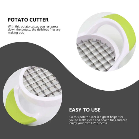 Creative Potato Cutter Slicer For Home Kitchens Stainless Steel Double Sided Cutter Lets You Cut Potatoes Into Perfect French Fries And Shreds Easy To Use Durable 430 Stainless Construction Random Color