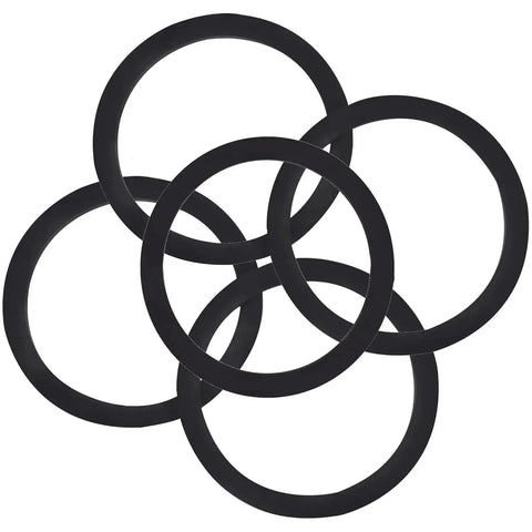 5-pack of 3 Inch Camlock Gasket Set, Buna N seals for cam and groove fittings, ideal for industrial fluid transfer and leak-free use.