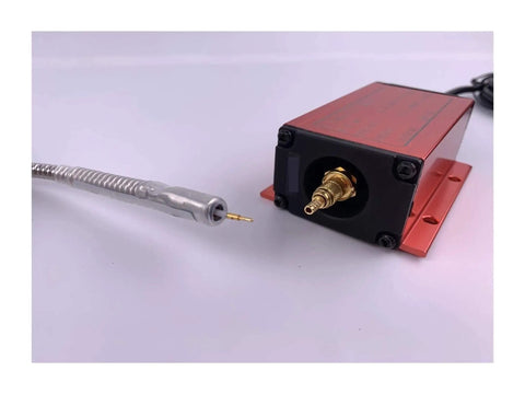 Industrial Eddy Current Displacement Sensor Transmitter And Probe With RS485 Output ML33 Ready Stainless Steel shown in close-up