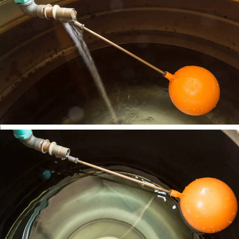 Three Quarter Inch Float Ball Valve With 304 Stainless Steel Float And Brass Body in use in a water tank