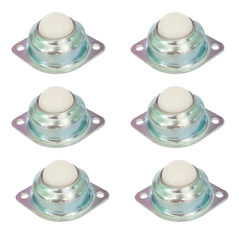 1 Inch Nylon Ball Bearing Casters With Roller Ball Transfer Units Set Of 6 for Smooth 360 Degree Movement in industrial setups