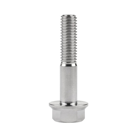 Titanium DIN6921 Flange Head Bolt M8x40mm, Grade 5, 6Al-4V Alloy, visible with 18mm flange and 8.1mm head height.