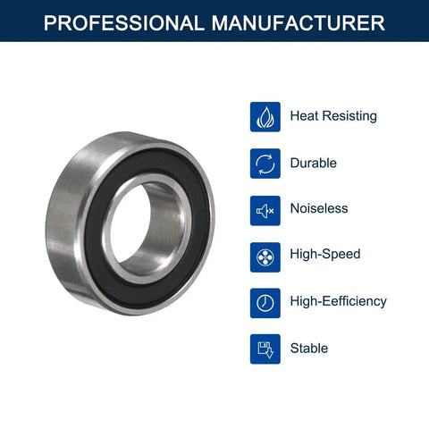 Miniature 5mm ID By 11mm OD Deep Groove Ball Bearings 5mm Wide, Double Rubber Sealed And Pre-Lubricated Chrome Steel 685-2RS