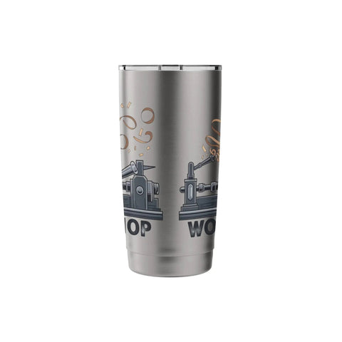 Woodturner Inspired Stainless Steel Insulated Tumbler For Lathe Work Lovers And Makers Keeps Beverages Hot Or Cold