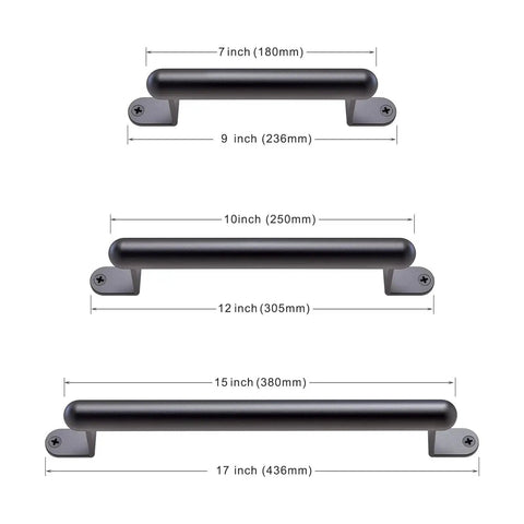9 Inch Black Metal Barn Door Pull Handle For Sliding Doors Gates And Garages Heavy Duty Exterior And Interior Use Includes Install Hardware