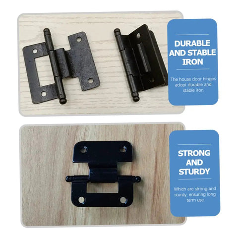 Heavy Duty Self Closing Cabinet Hinges For Kitchen Cupboards 6 Pack Iron Inset Hardware With Smooth Surface