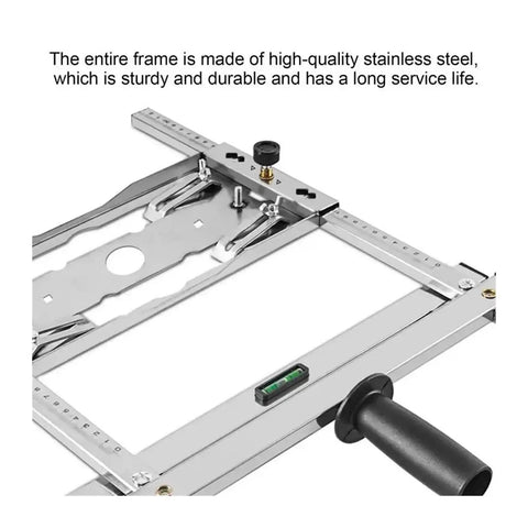 Machining Vise And Wood Positioning Guide Tool For Precise Cutting And Trimming Stainless Steel Positioning Frame