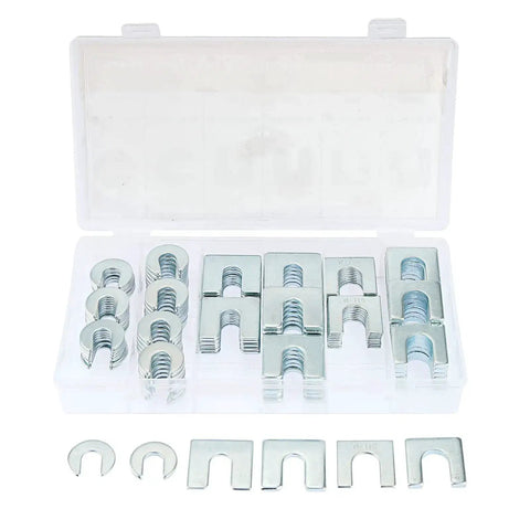 Auto Body Shim Kit With 140 Piece Universal Alignment Shims Set For Car Body Adjustments And Wedge Spacers in plastic case