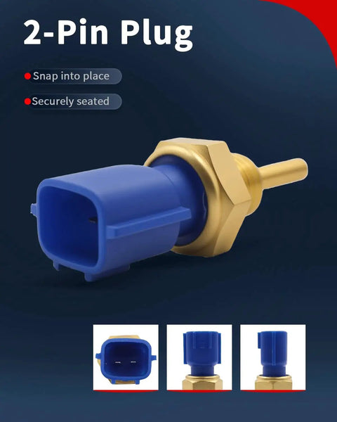 Engine Coolant Temperature Sensor ECT Water Temp Sensor For Infiniti G35 G37 Q50 Q60 QX60 EX35 FX35 And Nissan, 2-pin plug shown.