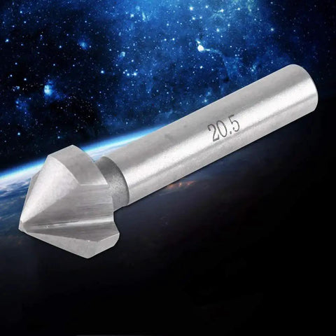 Single 20.5 mm bit from the Six Piece HSS Countersink Bit Set With Round Shank 3 Flute Cutters For Chamfering Deburring And Precise Countersinking Across Wood Metal And Plastic For Durable Metalworking And Woodworking Projects