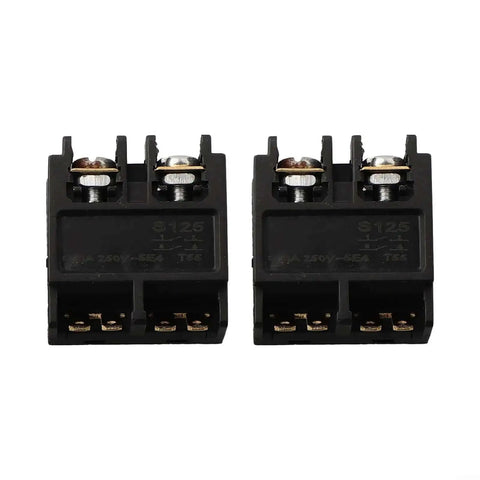 Two Pack Replacement Push Button Switch For 4 Inch Angle Grinder 100mm On Off Trigger Durable Black Plastic And Metal Switches
