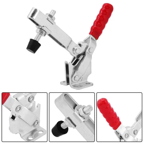 Toggle Clamp Quick Release Jig Clamp For Woodworking And Assembly - Rock Solid, Built To Last, Easy Install, Wear-Resistant Electroplated Handle