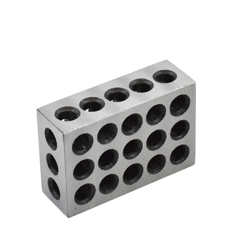 Precision 5 Matched Pair 1 2 3 Blocks With 23 Holes 0.0002 Inch Accuracy Pro Grade Machinist Hardened Steel RC 55 62