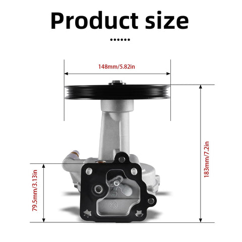 AULINK 904-861 vacuum pump, silver metal body with black pulley