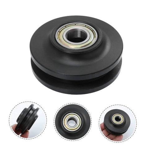 Premium Barn Door Hanging Pulley Wheel Kit With Bearing For Smooth Sliding Doors Low Noise Operation Thick Durable Wheel