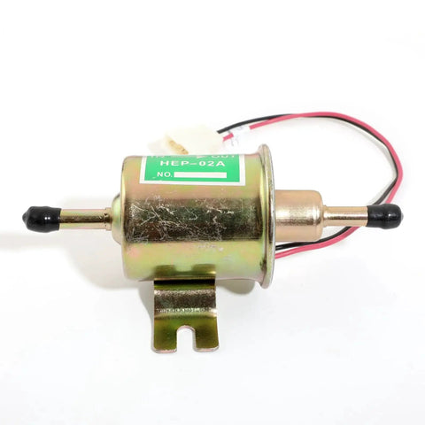 12V Universal Inline Fuel Pump Low Pressure 2.5 To 4 PSI, 30 GPH, 8mm Hose, No Fuss Fit For Lawn Mowers, Carburetors, Gas And Diesel Engines