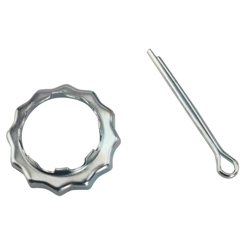 Metal crown nut and cotter pin set for securing Front Driver And Passenger CV Axle Assembly Set, 2 Piece, Ready To Roll.