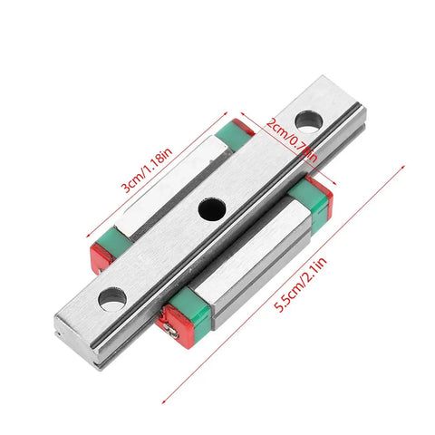 Compact 9Mm Mini Linear Rail Slider With 55Mm Length Locked Fixation Guide Rails For Automatic Machinery And Precision Measuring Equipment