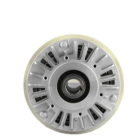 Front view of 5Kg Hollow Shaft Magnetic Powder Clutch With Winding Brake For Tension Control In Bagging Printing Packaging And Dyeing Machines Afterburner Style FL50B1